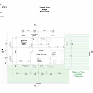 VUE EN PLAN ETAGE