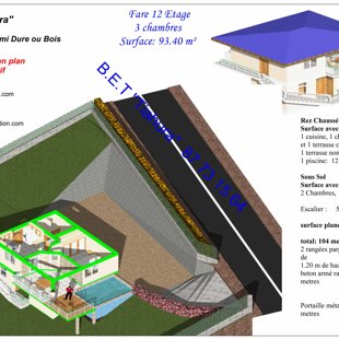 projet terrassement et implantation maison fare 12 etage