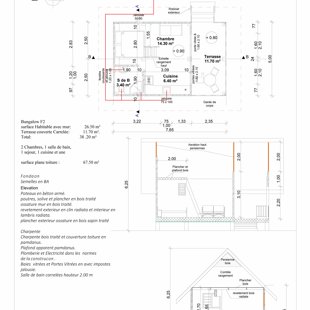 VUE EN PLAN BUNGALOW